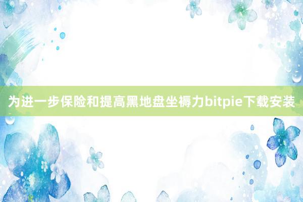 为进一步保险和提高黑地盘坐褥力bitpie下载安装