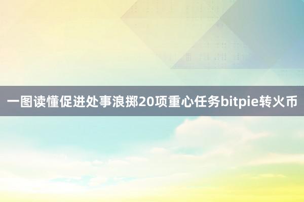 一图读懂促进处事浪掷20项重心任务bitpie转火币