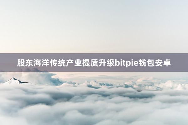 股东海洋传统产业提质升级bitpie钱包安卓