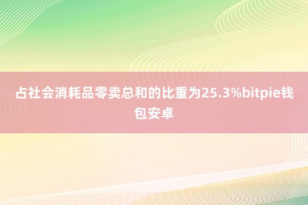 占社会消耗品零卖总和的比重为25.3%bitpie钱包安卓