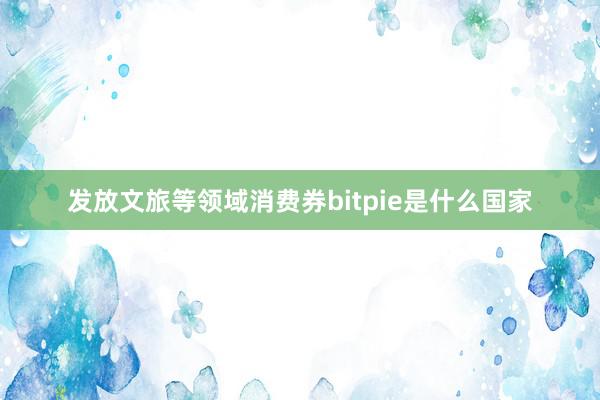 发放文旅等领域消费券bitpie是什么国家