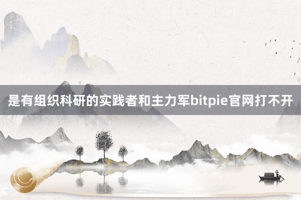 是有组织科研的实践者和主力军bitpie官网打不开