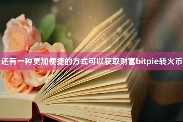 还有一种更加便捷的方式可以获取财富bitpie转火币