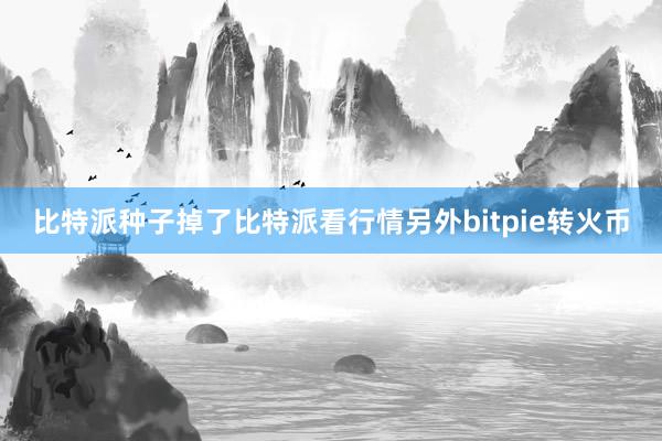 比特派种子掉了比特派看行情另外bitpie转火币