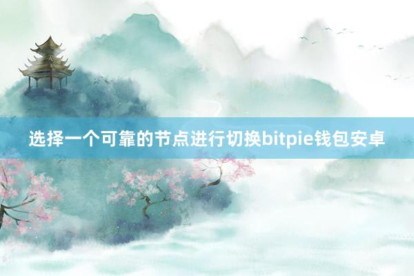 选择一个可靠的节点进行切换bitpie钱包安卓