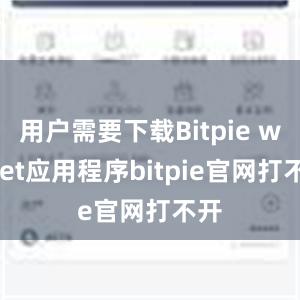 用户需要下载Bitpie wallet应用程序bitpie官网打不开