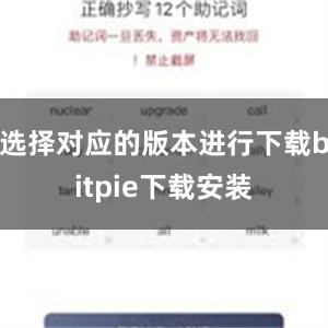 选择对应的版本进行下载bitpie下载安装