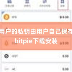 用户的私钥由用户自己保存bitpie下载安装