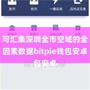 可汇集深圳全市空域的全因素数据bitpie钱包安卓