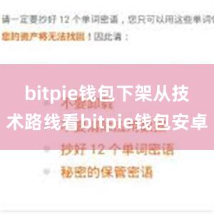 bitpie钱包下架　　从技术路线看bitpie钱包安卓