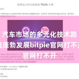 汽车市场的多元化技术路线蓬勃发展bitpie官网打不开