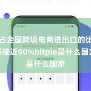 占全国跨境电商进出口的比重接近90%bitpie是什么国家